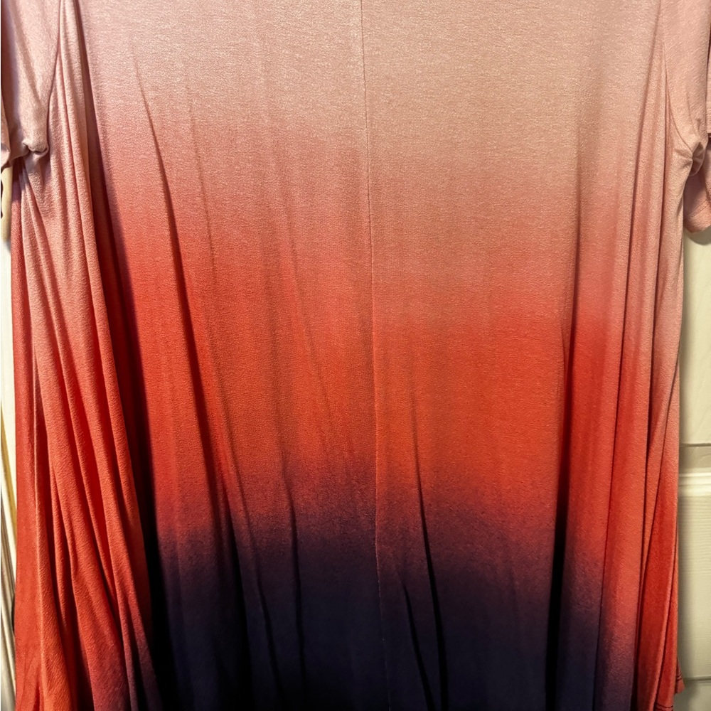 Gradient Pink and Purple Women's Top - Picture 3 of 4